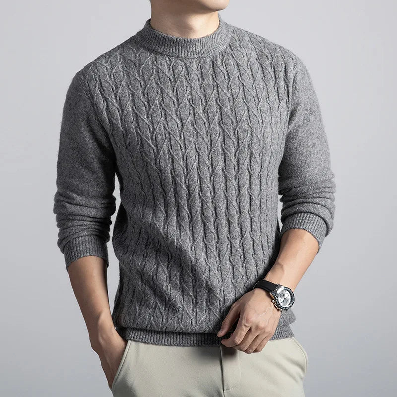 Ashworth Cable Knit Wool Sweater