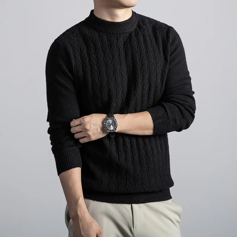 Ashworth Cable Knit Wool Sweater