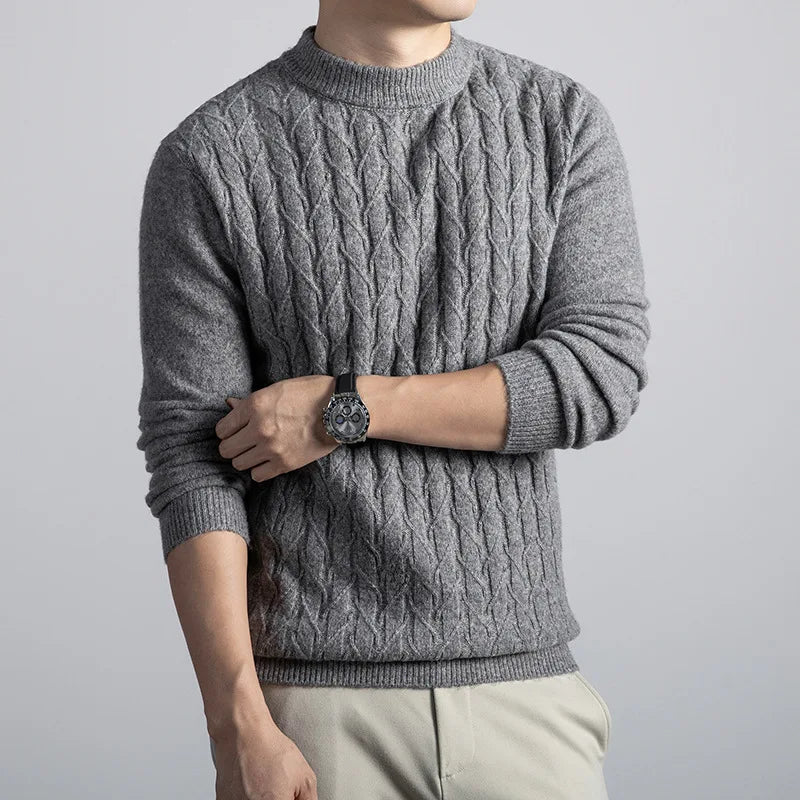 Ashworth Cable Knit Wool Sweater