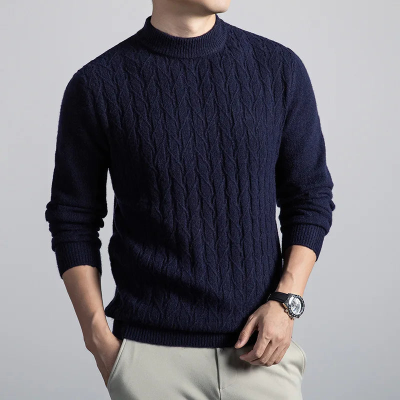 Ashworth Cable Knit Wool Sweater