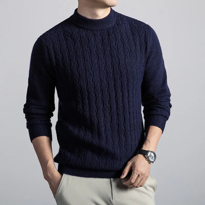 Ashworth Cable Knit Wool Sweater